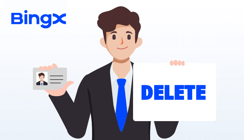 Процесс удаления профиля Bingx
