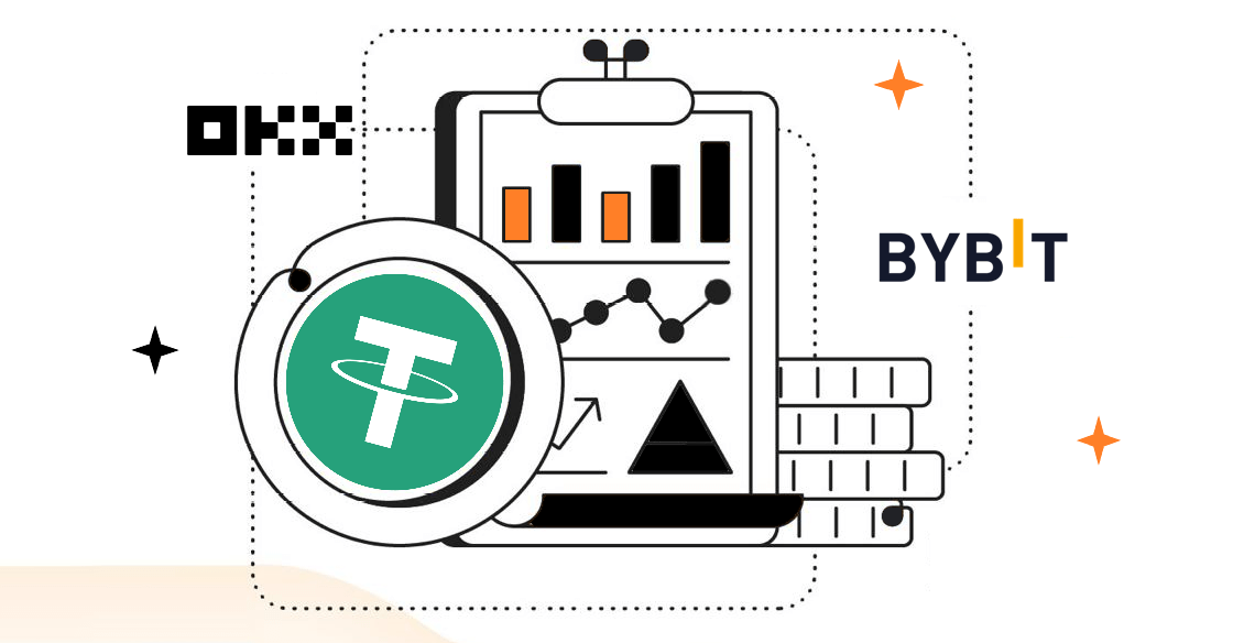Перевод USDT с разных бирж